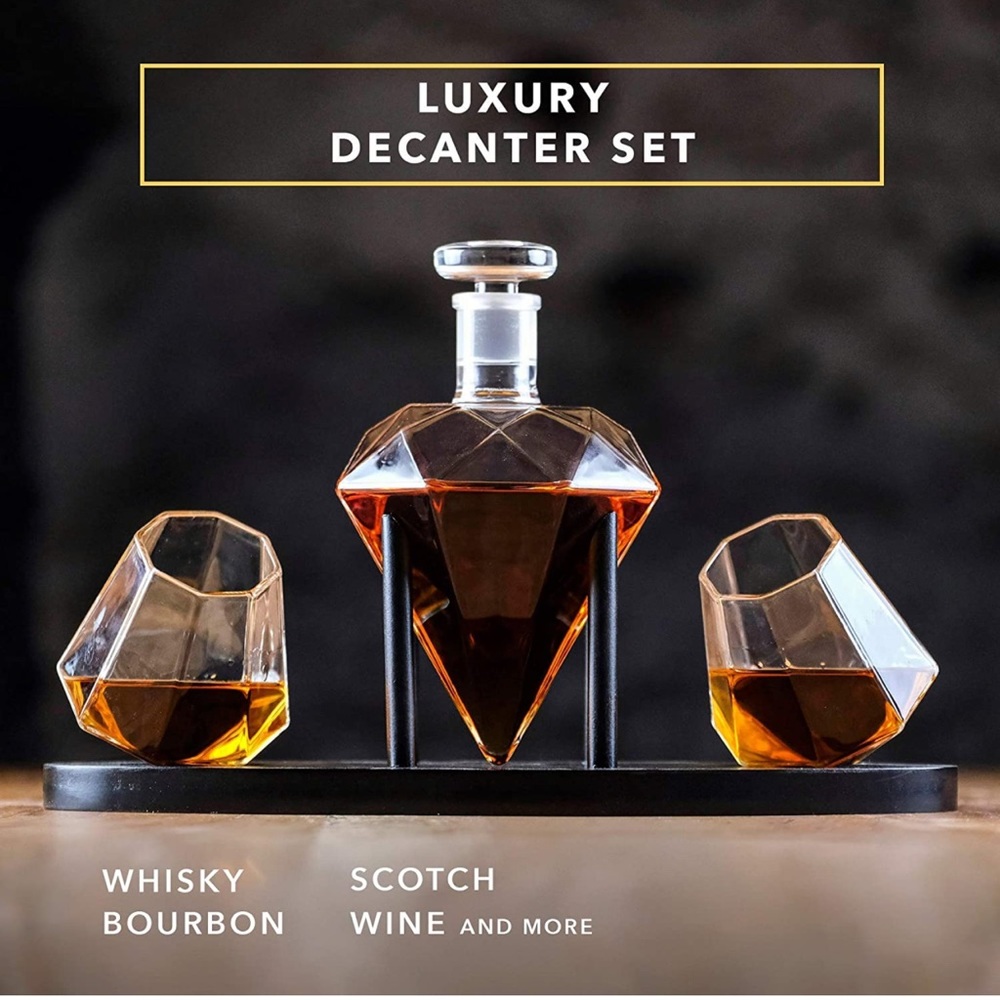 Diamond Decanter Set. Never used